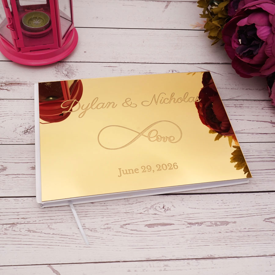 Custom Photo Book - 25x18cm stile amore eterno personalizzato specchio