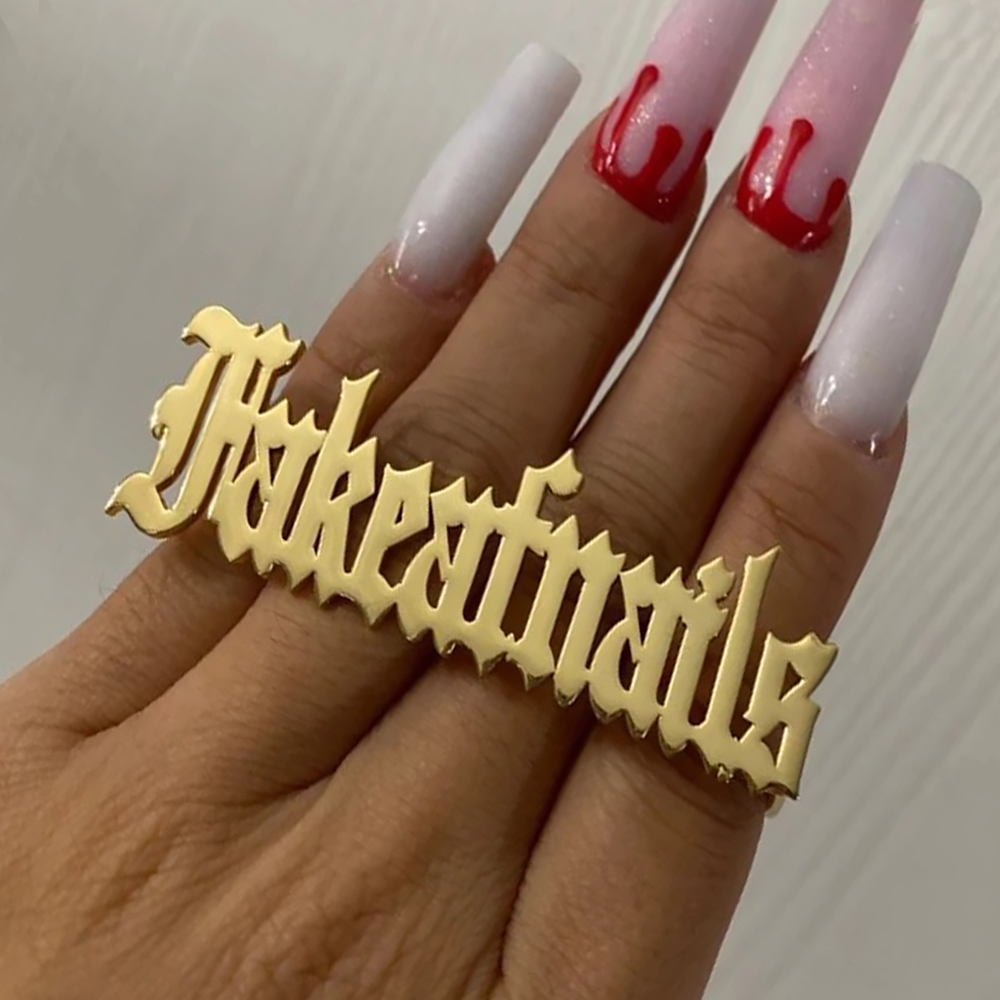 Initial Ring Custom - Anello con nome personalizzato per uomo