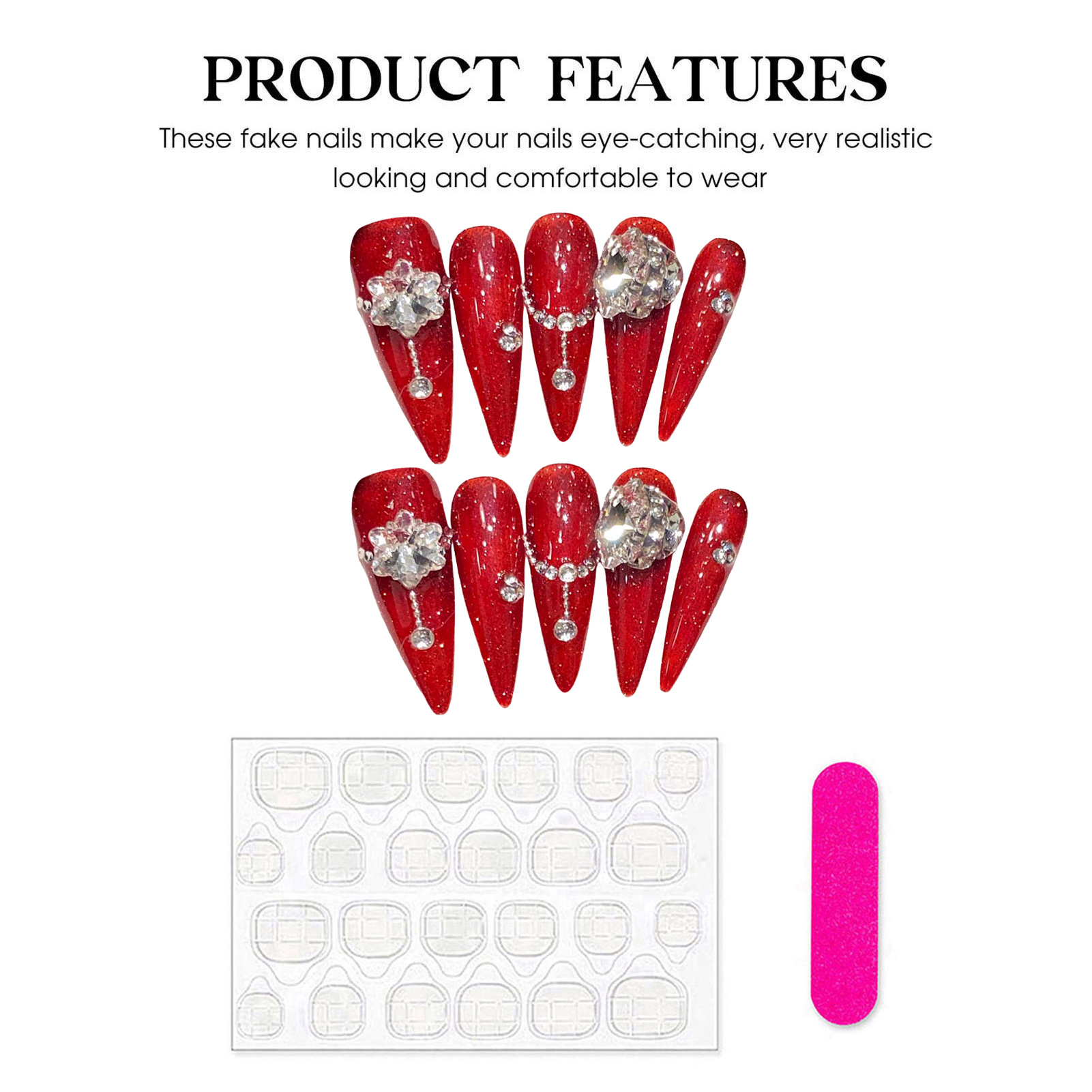 10 pezzi fatti a mano rossi un - Pressed Flower Art recensione e prezzo
