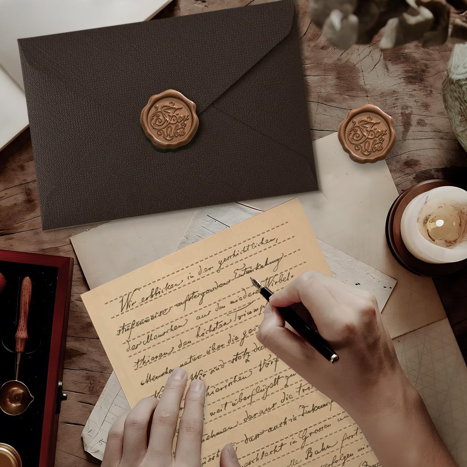 Set di 22 Pezzi di Carta da Le - Wax Seal Letter Kit recensione e prezzo