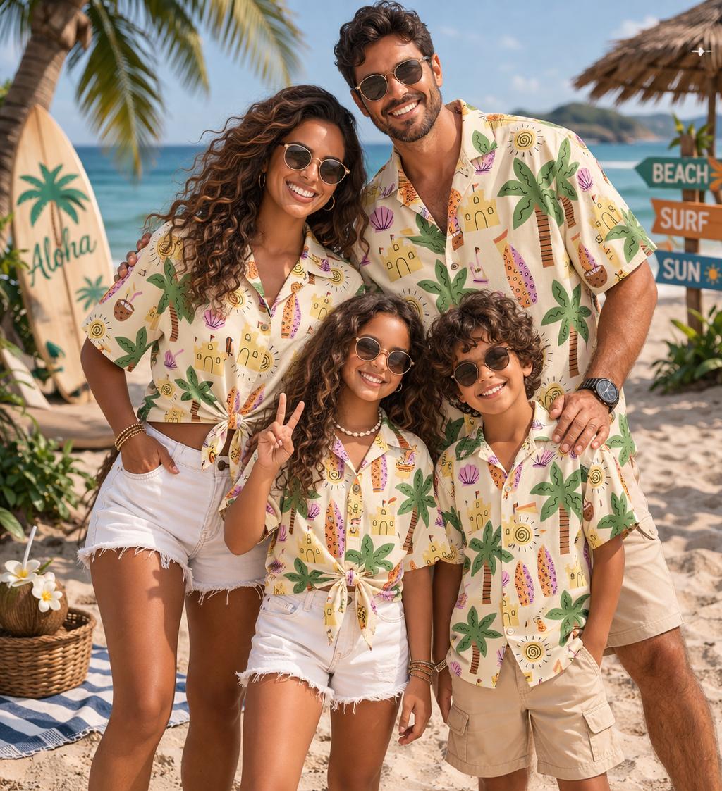 Camicia Hawaiana per Bambini c - Family Tree Print recensione e prezzo