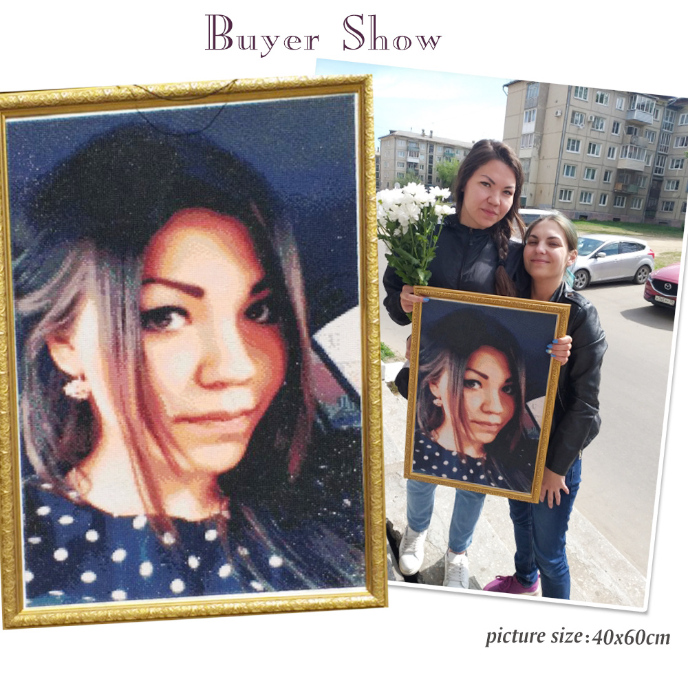 HUACAN Diamante Mosaico Foto p - Photo Mosaic Print recensione e prezzo