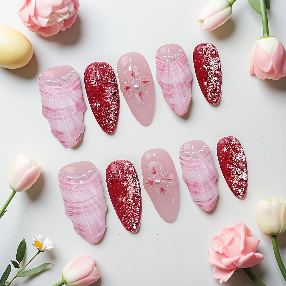 Kit di 10 Unghie Finte a Mando - Pressed Flower Art recensione e prezzo
