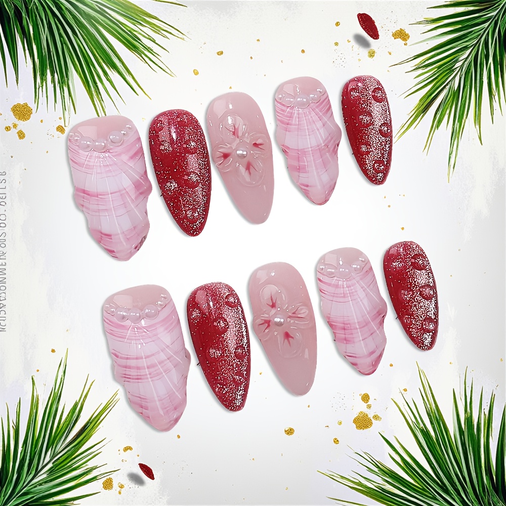 Kit di 10 Unghie Finte a Mando - Pressed Flower Art recensione e prezzo